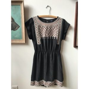 Silk Madewell embroidered dress Sz 2